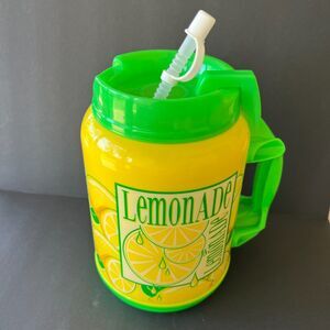 Whirley Drinkworks Lemonade Travel Mug Straw Insulated Unused New 64 oz